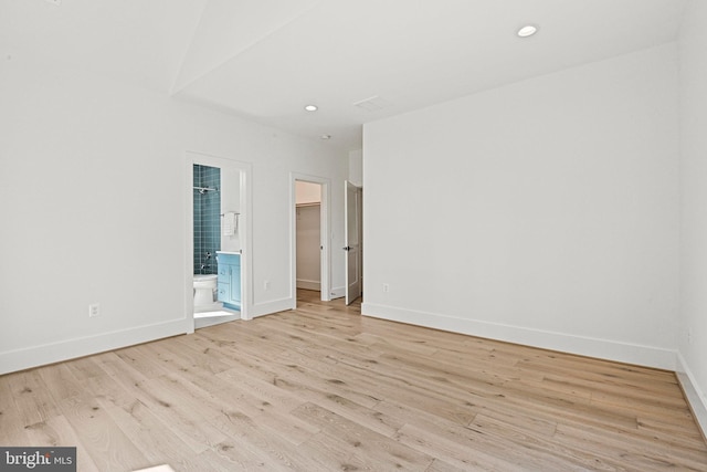 interior space with light wood-type flooring