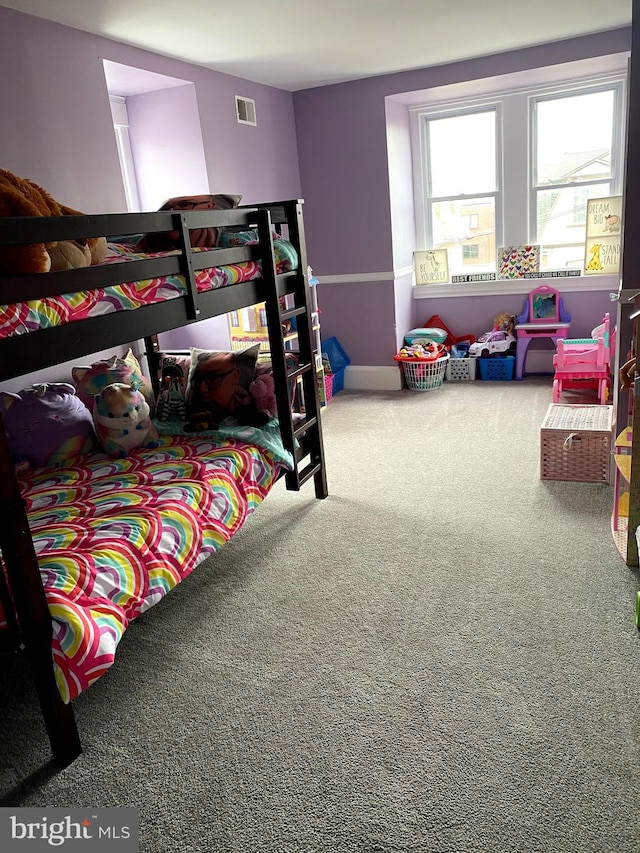 bedroom featuring carpet flooring