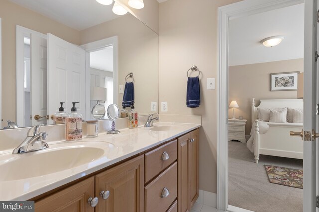 bathroom with vanity