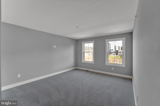 view of carpeted empty room