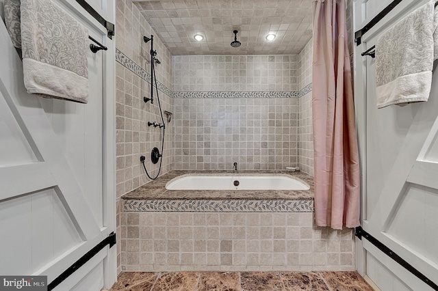 bathroom with tile floors