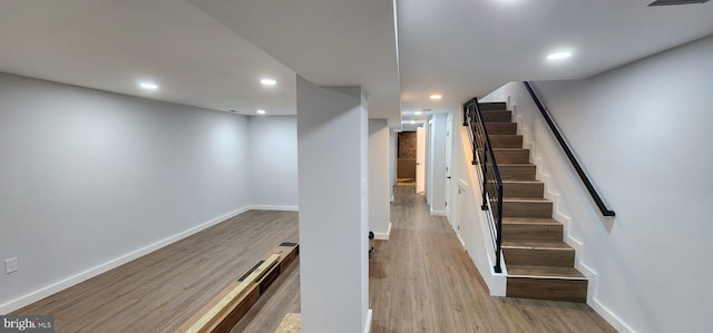 interior space with wood-type flooring