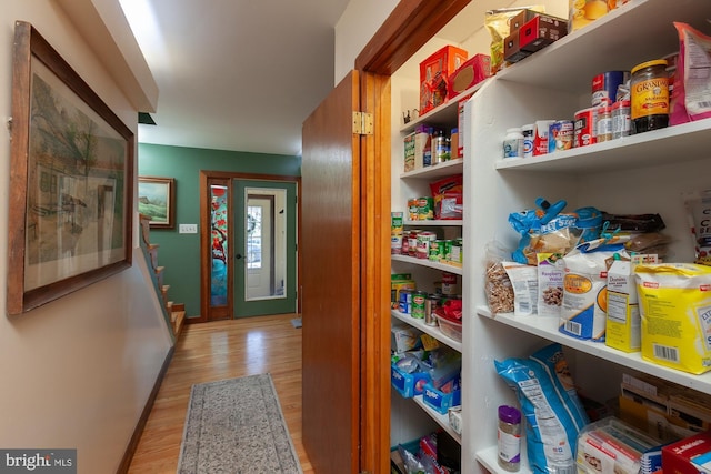 view of pantry