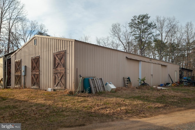 view of outdoor structure