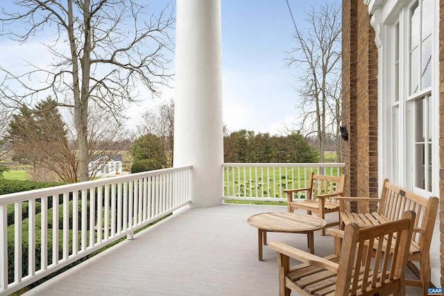 view of balcony