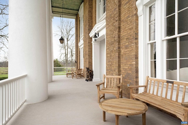 view of patio / terrace featuring a porch