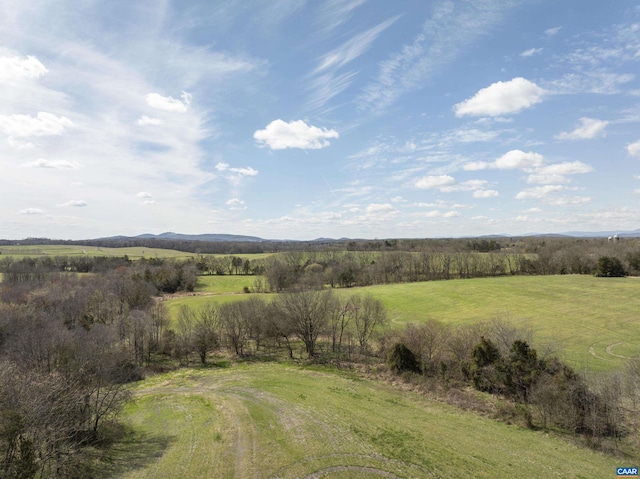 property view of mountains with a rural view