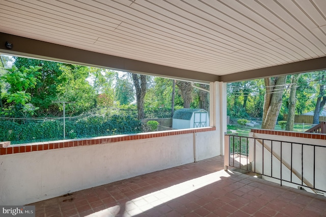 balcony with a patio