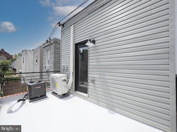 view of patio featuring central air condition unit