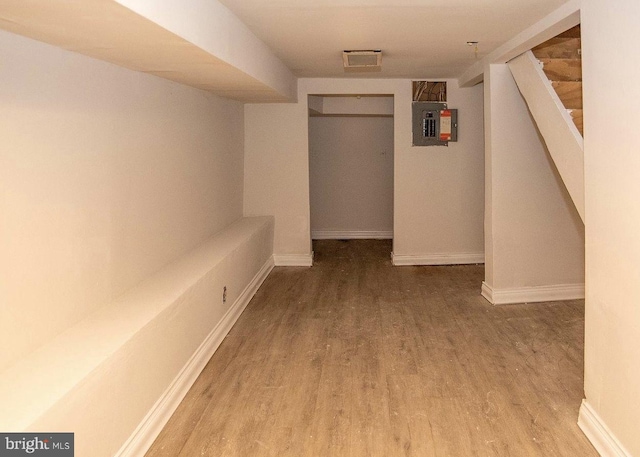 interior space featuring hardwood / wood-style flooring