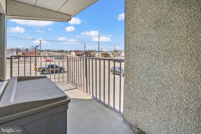 view of balcony