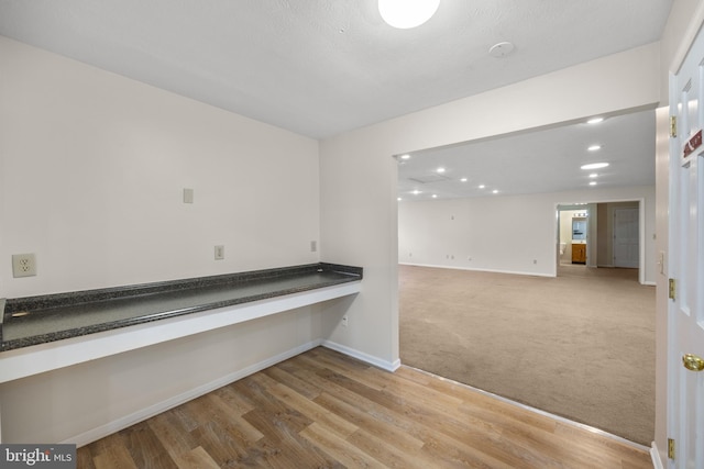 empty room featuring light hardwood / wood-style floors