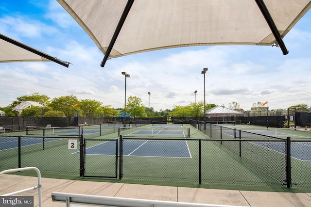 view of sport court