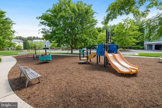 view of jungle gym