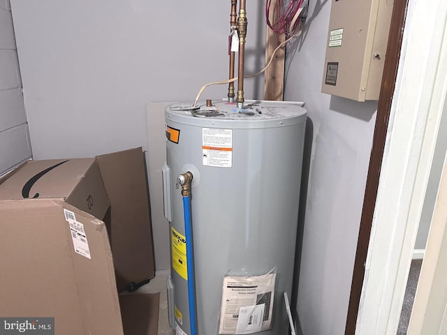 utilities featuring water heater