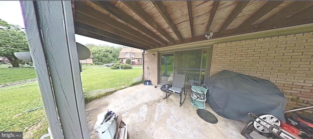 view of patio / terrace featuring area for grilling