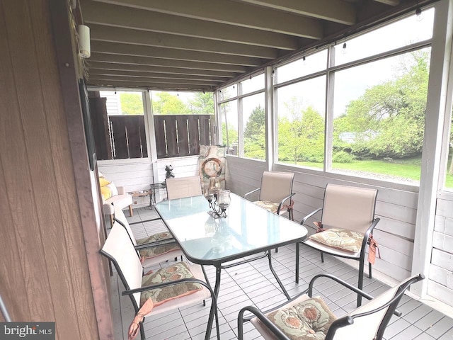 view of sunroom / solarium