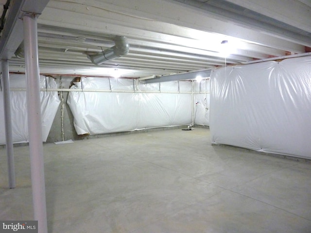 view of basement