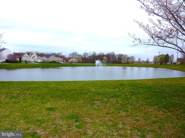 view of property view of water