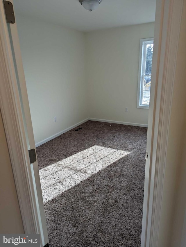 unfurnished room with carpet flooring