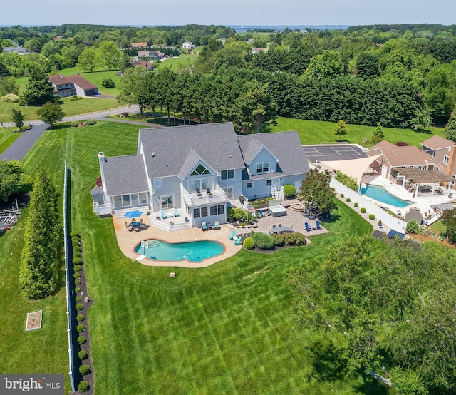 birds eye view of property