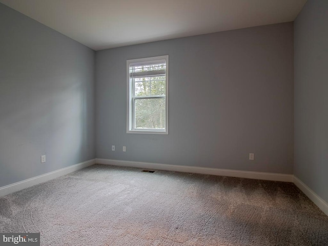 view of carpeted empty room