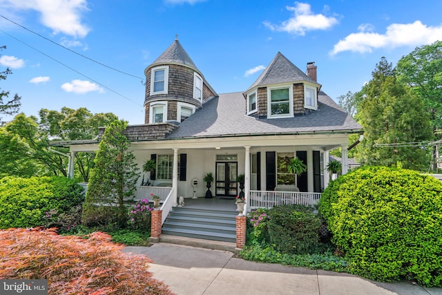 victorian house with a porch