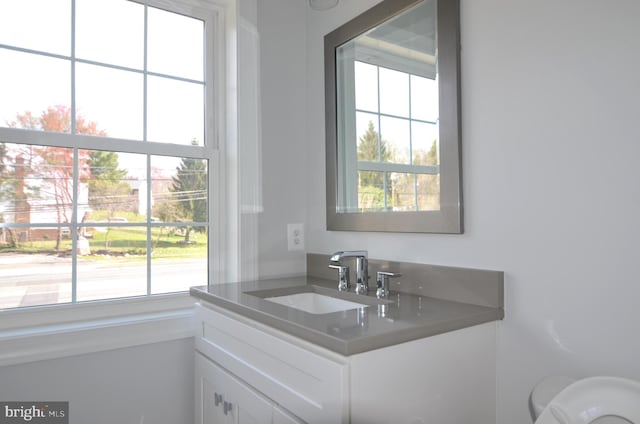 bathroom featuring vanity