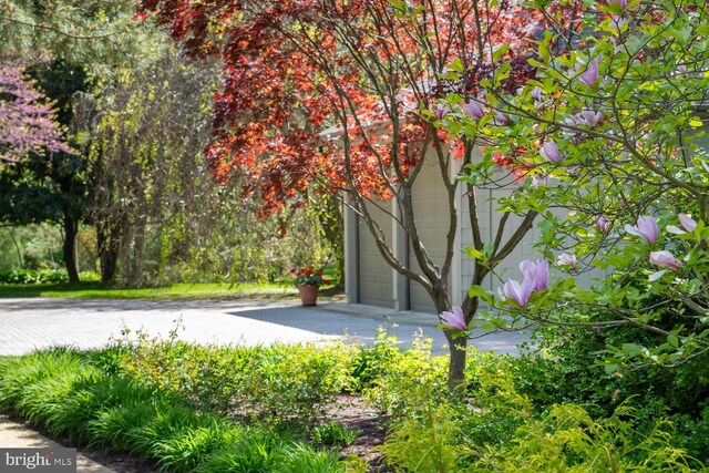 view of home's community featuring a garage