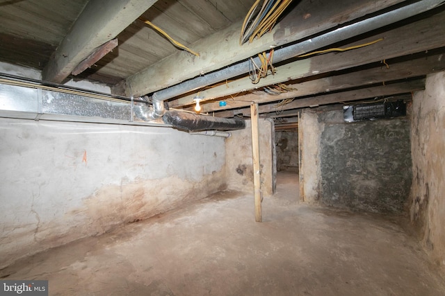 view of basement