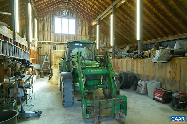 view of horse barn