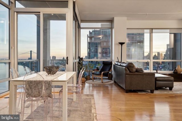 sunroom featuring a wealth of natural light