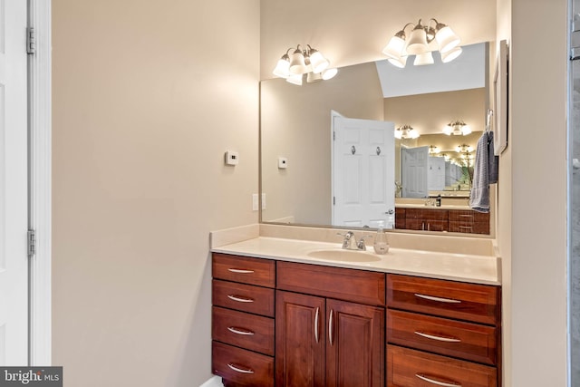 bathroom with vanity