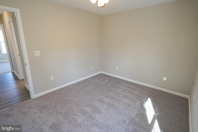 unfurnished room with carpet