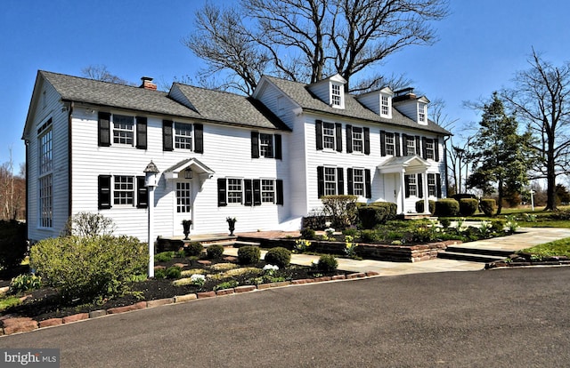 view of colonial home