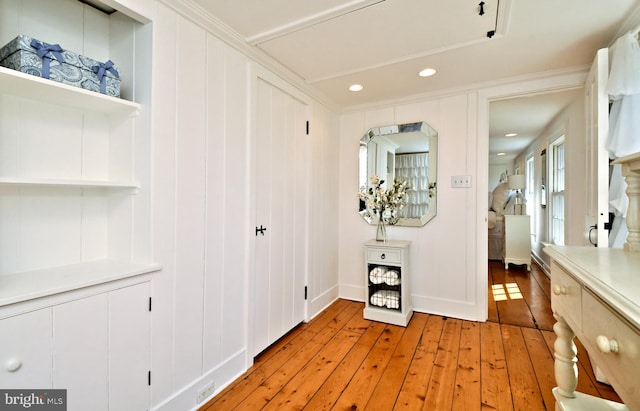 interior space featuring light hardwood / wood-style flooring