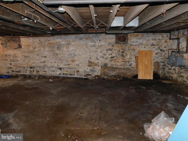 view of basement