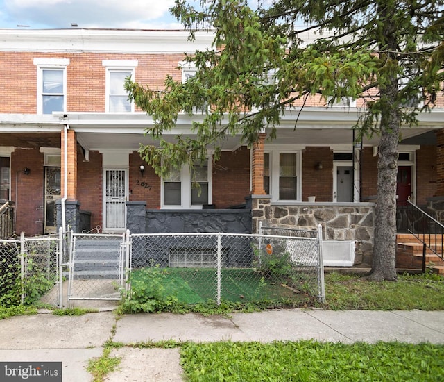 multi unit property with covered porch