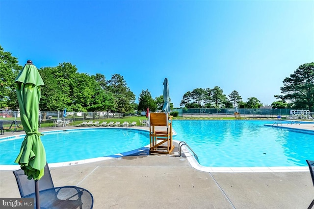 view of pool