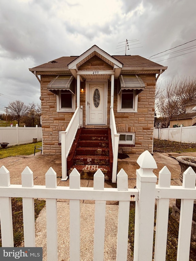 view of bungalow