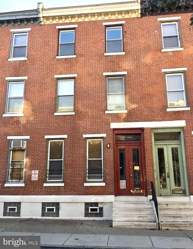 view of front of property with french doors