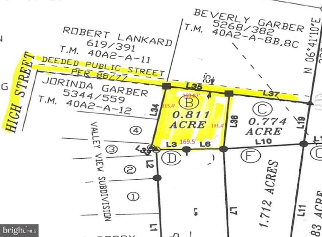 LotB High Street, Timberville VA, 22853 land for sale