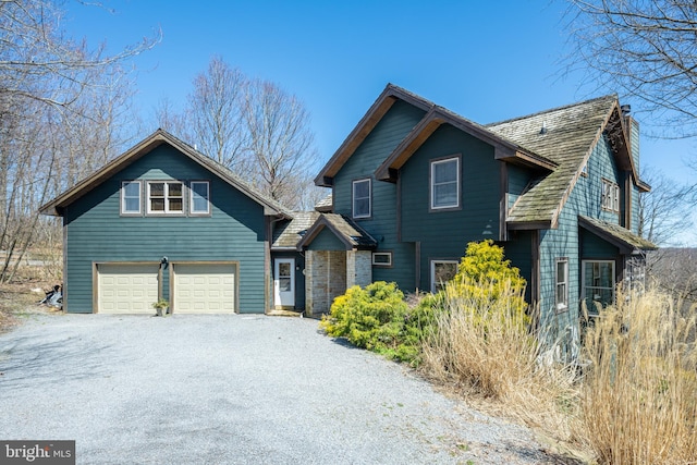 front facade featuring a garage