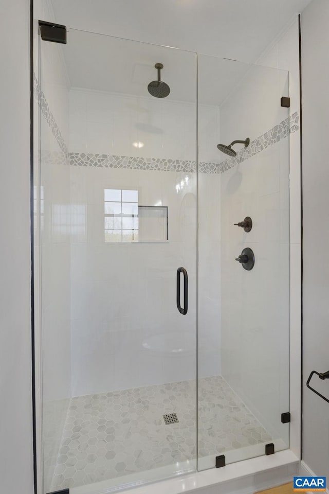 bathroom with walk in shower