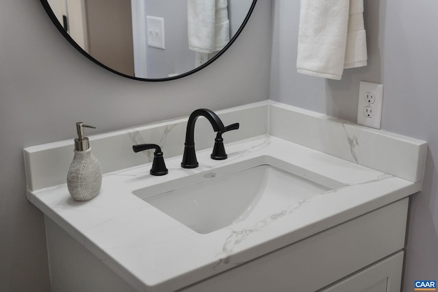 bathroom with large vanity