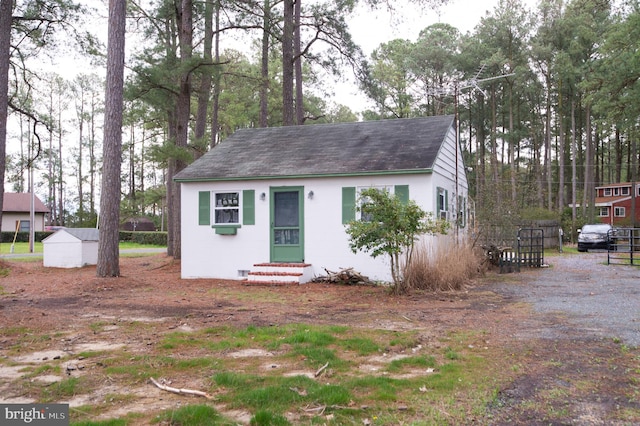 view of shed / structure