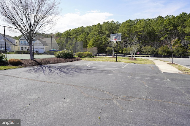 view of sport court