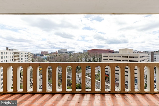 view of balcony