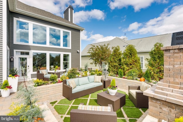 view of patio / terrace with an outdoor hangout area