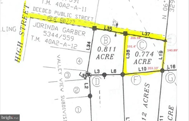 LotC High Street, Timberville VA, 22853 land for sale